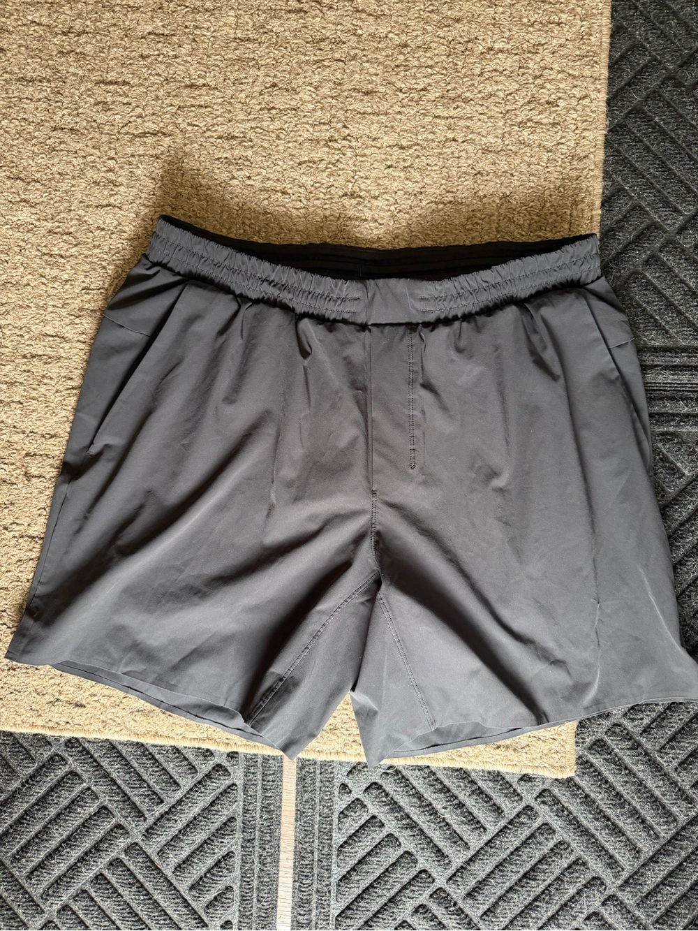 Lululemon Men's Charcoal Athletic Shorts